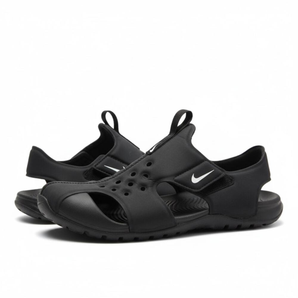 Nike Black Slide Sandals Unisex Slip-On Comfort Slides Size Unknown ~9” Footbed